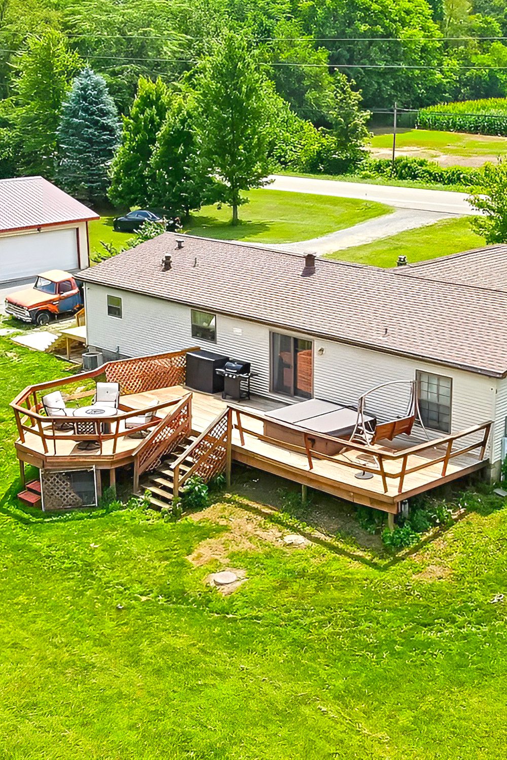 Deck with Hot Tub