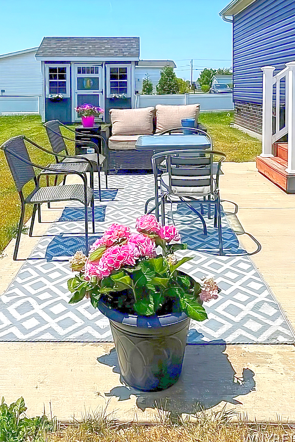 Mobile-Home-Patio-Container Garden